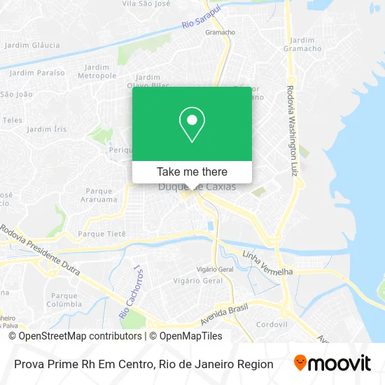 Prova Prime Rh Em Centro map