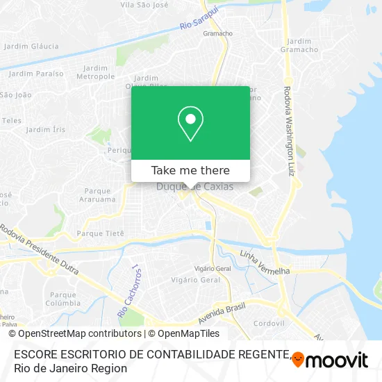 ESCORE ESCRITORIO DE CONTABILIDADE REGENTE map