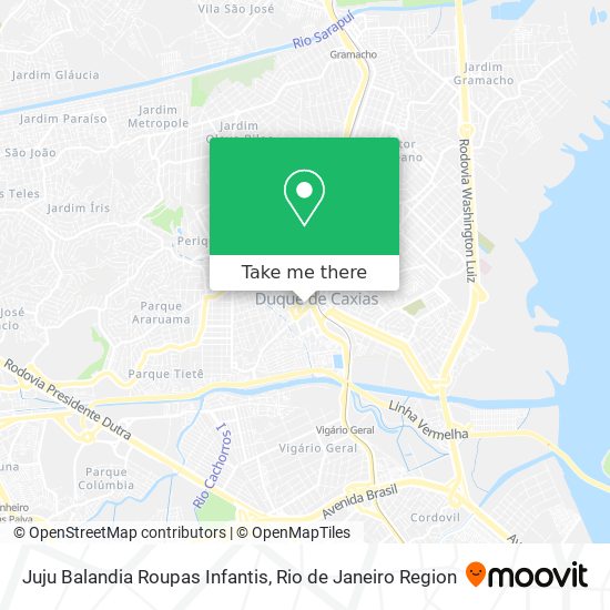 Juju Balandia Roupas Infantis map