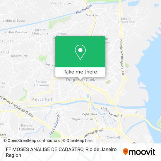 Mapa FF MOSES ANALISE DE CADASTRO