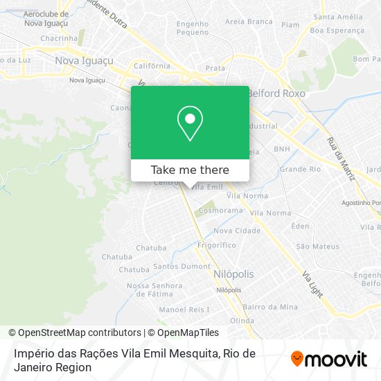 Mapa Império das Rações Vila Emil Mesquita
