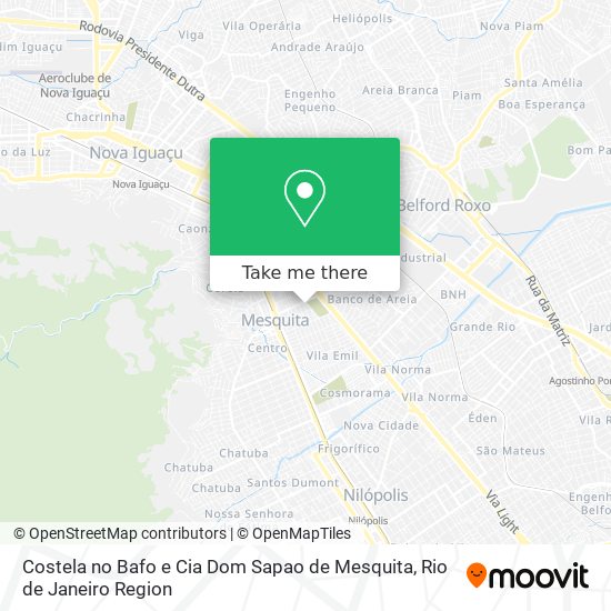 Mapa Costela no Bafo e Cia Dom Sapao de Mesquita