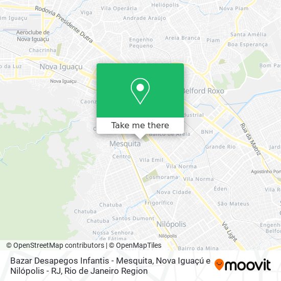 Bazar Desapegos Infantis - Mesquita, Nova Iguaçú e Nilópolis - RJ map