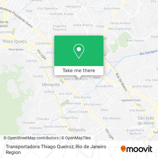 Transportadora Thiago Queiroz map