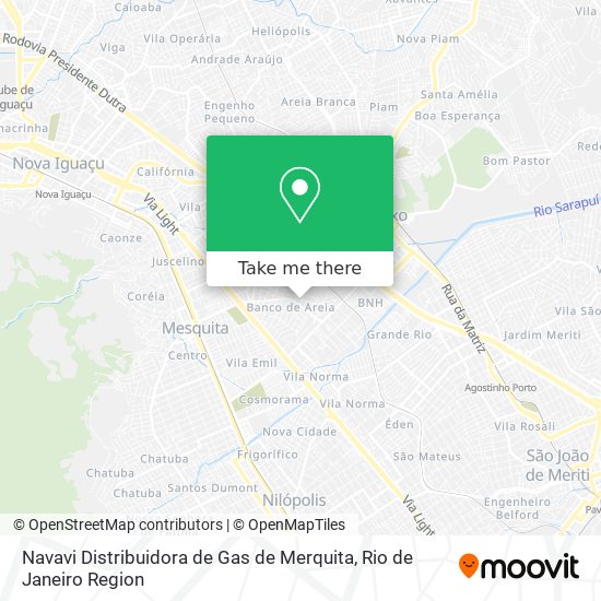Mapa Navavi Distribuidora de Gas de Merquita