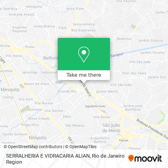 SERRALHERIA E VIDRACARIA ALIAN map