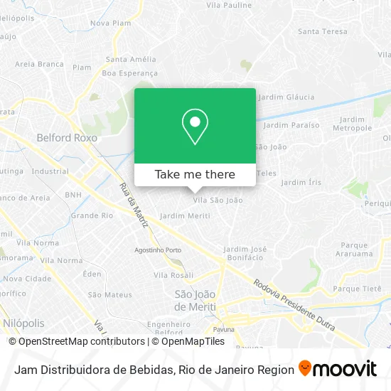 Jam Distribuidora de Bebidas map