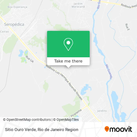 Sitio Ouro Verde map