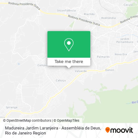 Madureira Jardim Laranjeira - Assembléia de Deus map