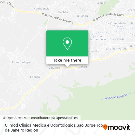 Climod Clinica Medica e Odontologica Sao Jorge map