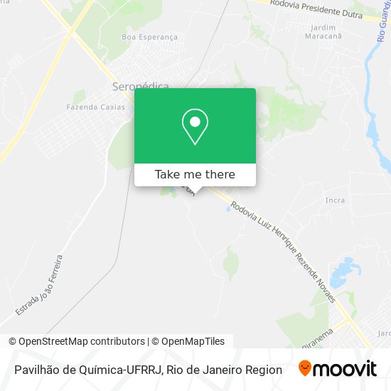 Mapa Pavilhão de Química-UFRRJ