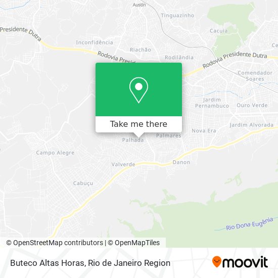 Buteco Altas Horas map