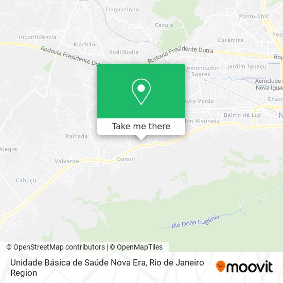 Unidade Básica de Saúde Nova Era map