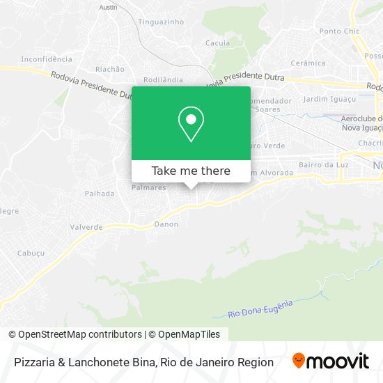 Pizzaria & Lanchonete Bina map
