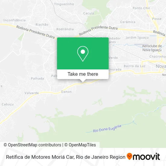 Retífica de Motores Moriá Car map