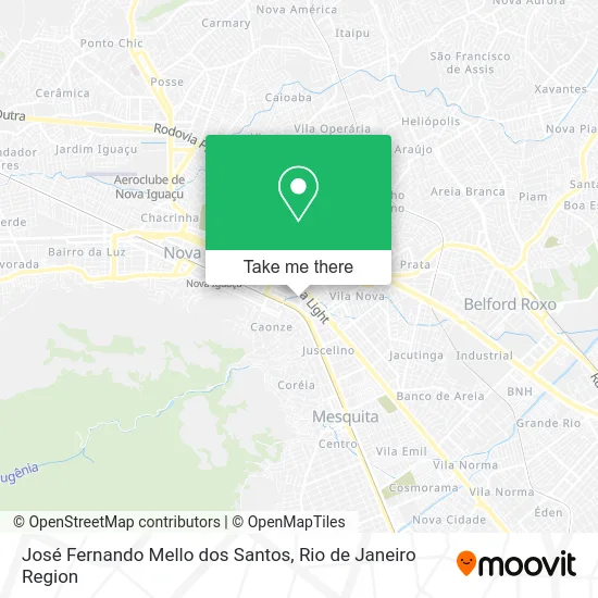José Fernando Mello dos Santos map