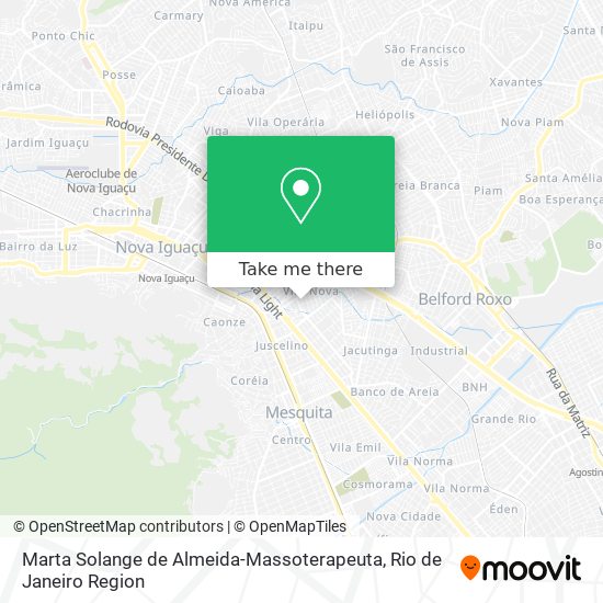 Marta Solange de Almeida-Massoterapeuta map