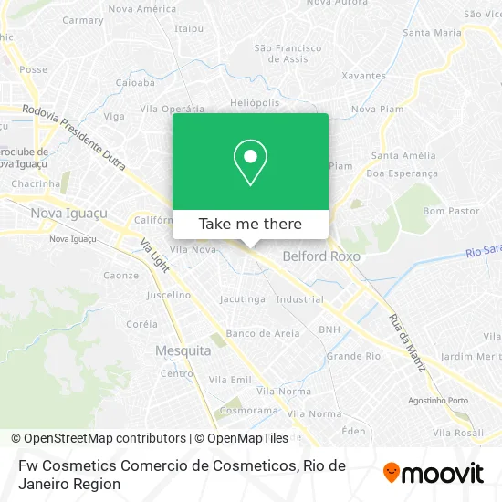 Fw Cosmetics Comercio de Cosmeticos map
