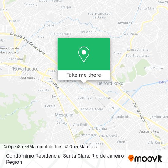 Mapa Condomínio Residencial Santa Clara