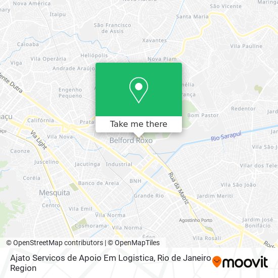 Mapa Ajato Servicos de Apoio Em Logistica