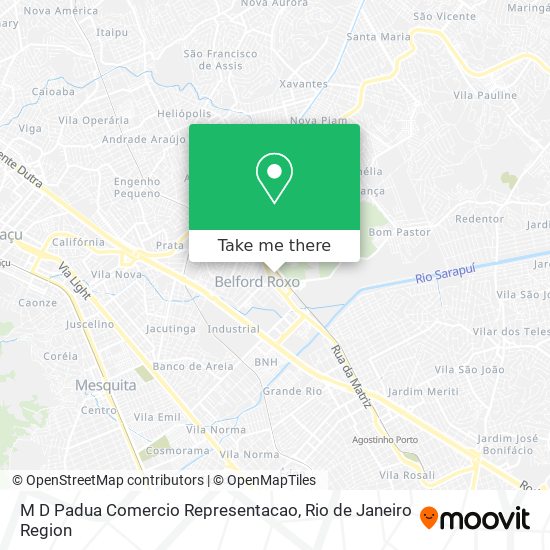M D Padua Comercio Representacao map