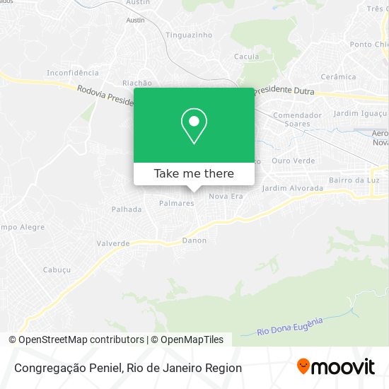 Congregação Peniel map