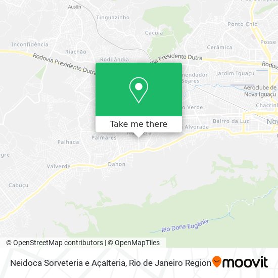 Mapa Neidoca Sorveteria e Açaíteria