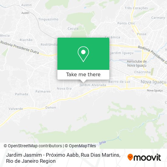 Jardim Jasmim - Próximo Aabb, Rua Dias Martins map