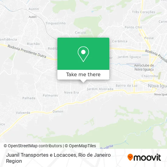 Juanil Transportes e Locacoes map
