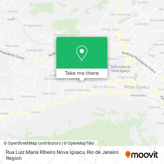 Rua Luiz Maria Ribeiro Nova Iguacu map