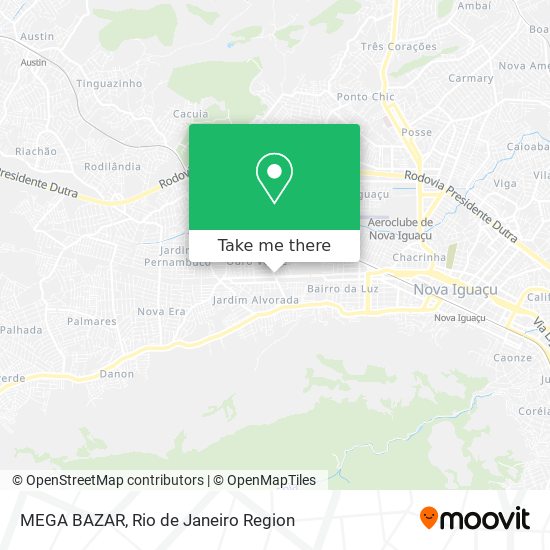 Mapa MEGA BAZAR