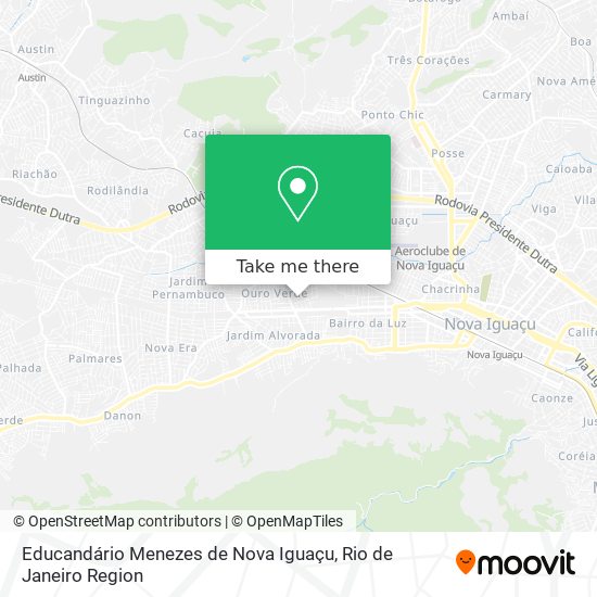 Educandário Menezes de Nova Iguaçu map