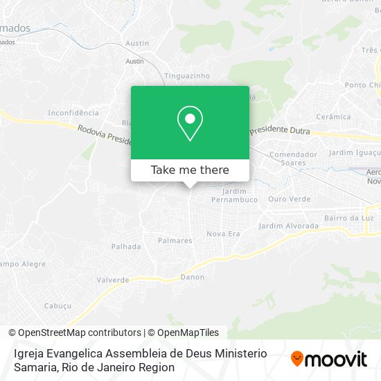 Igreja Evangelica Assembleia de Deus Ministerio Samaria map