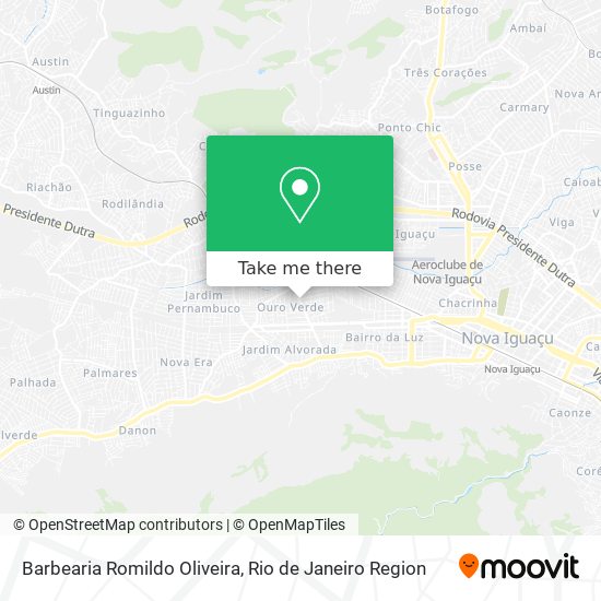 Mapa Barbearia Romildo Oliveira