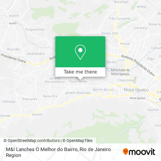 Mapa M&I Lanches O Melhor do Bairro