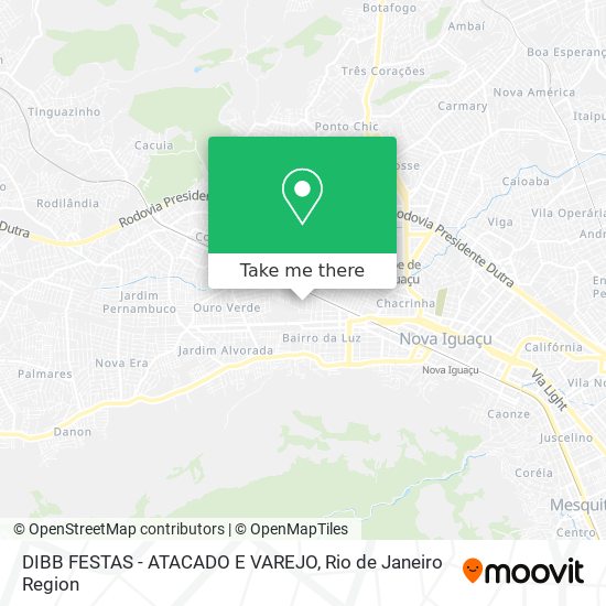 DIBB FESTAS - ATACADO E VAREJO map