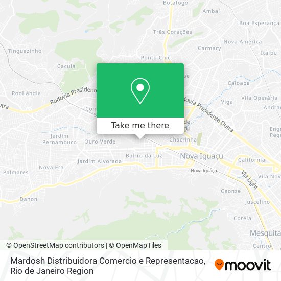 Mardosh Distribuidora Comercio e Representacao map