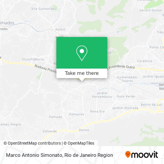 Marco Antonio Simonato map