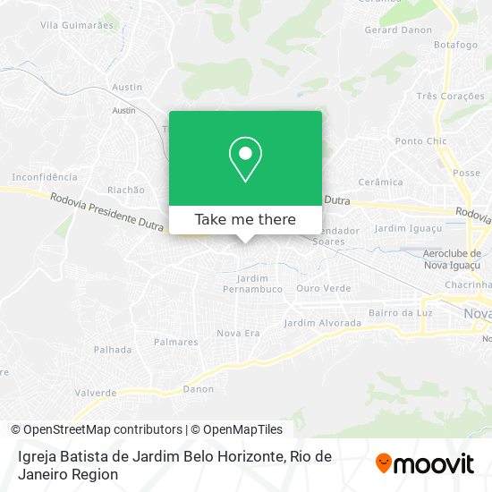 Igreja Batista de Jardim Belo Horizonte map