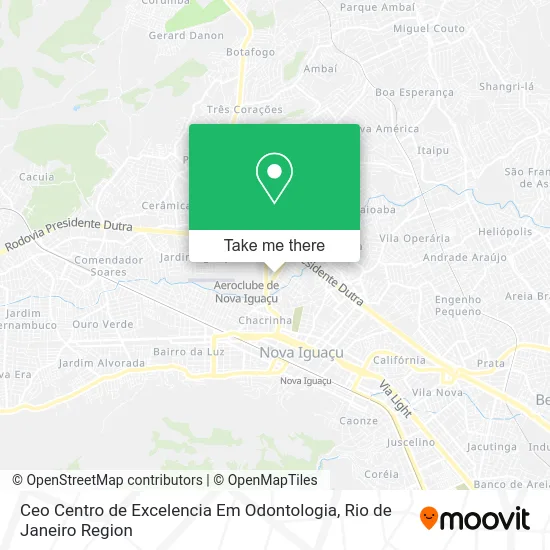 Ceo Centro de Excelencia Em Odontologia map