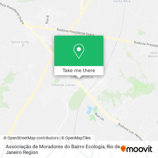 Mapa Associação de Moradores do Bairro Ecologia