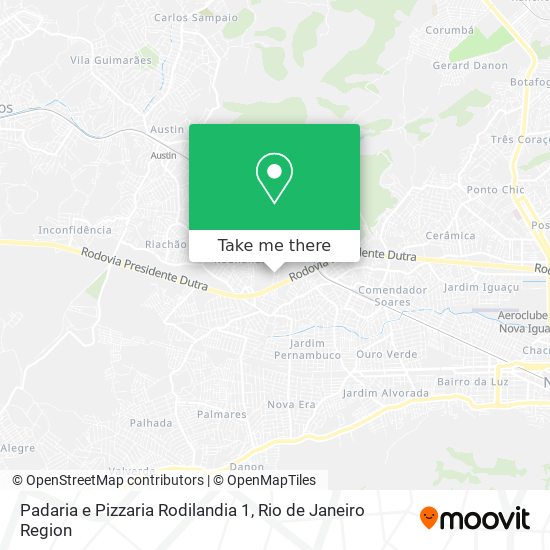 Padaria e Pizzaria Rodilandia 1 map