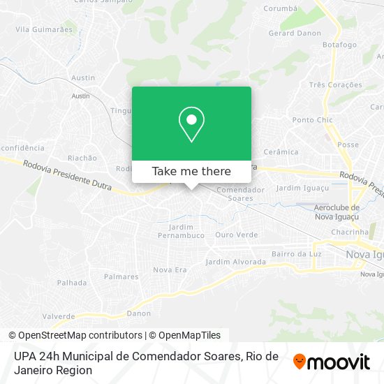 UPA 24h Municipal de Comendador Soares map