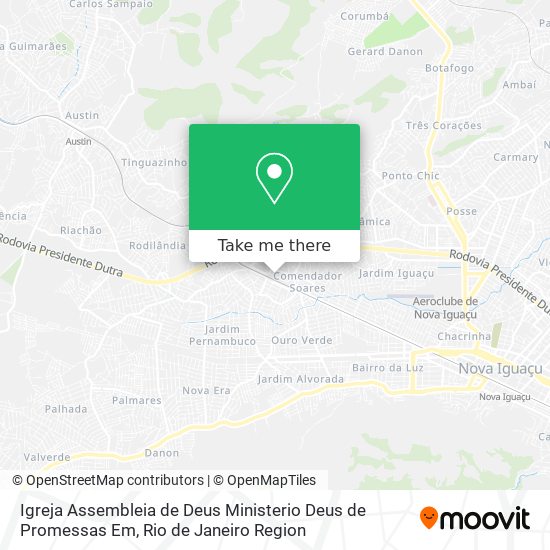 Mapa Igreja Assembleia de Deus Ministerio Deus de Promessas Em