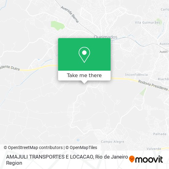 AMAJULI TRANSPORTES E LOCACAO map