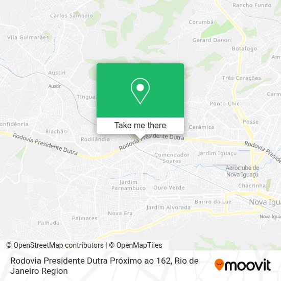 Rodovia Presidente Dutra Próximo ao 162 map