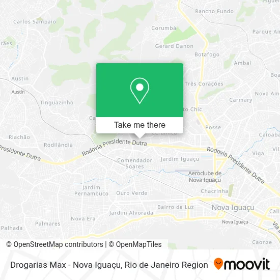 Drogarias Max - Nova Iguaçu map
