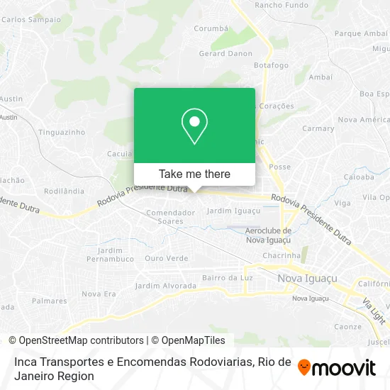 Inca Transportes e Encomendas Rodoviarias map