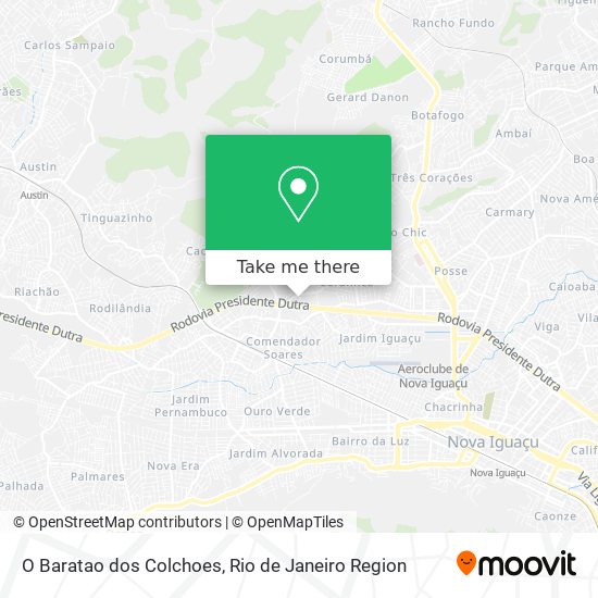 O Baratao dos Colchoes map