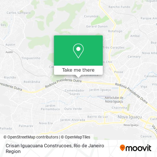 Crisan Iguacuana Construcoes map